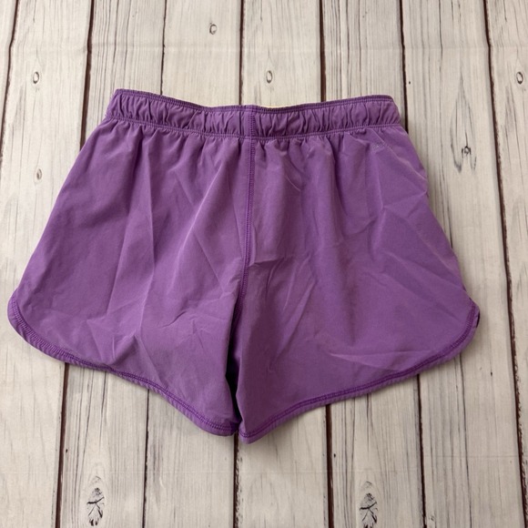 Nike Dri Fit Shorts Just Do It Purple Yellow Double Layer Running Lakers Color - Picture 5 of 7